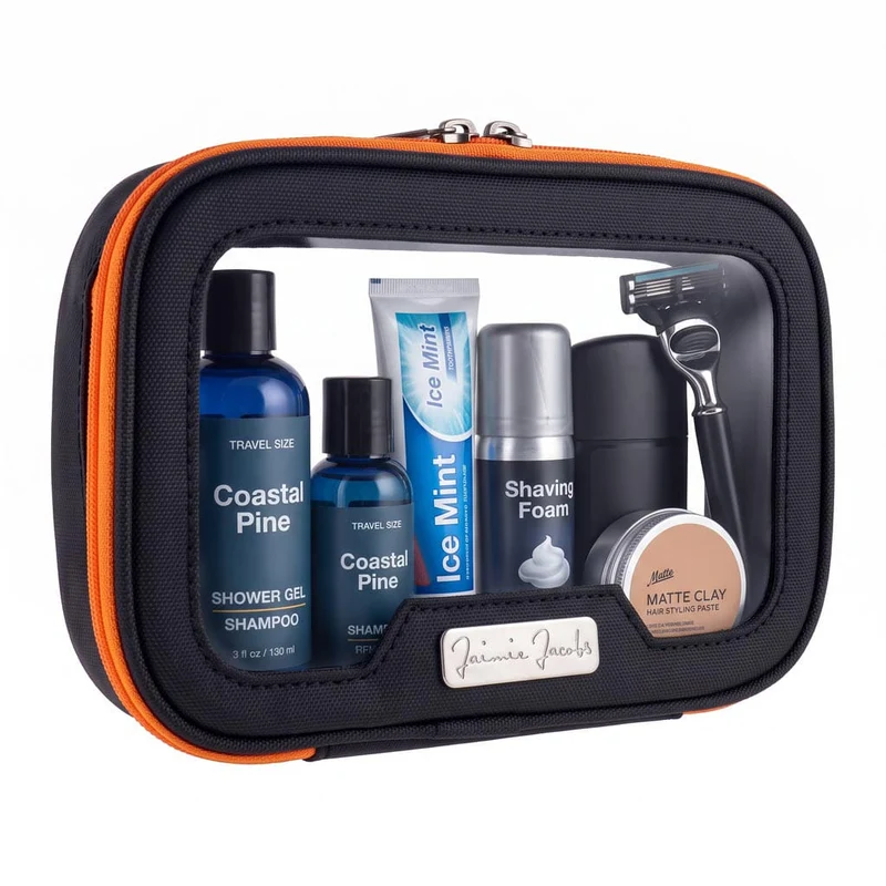 Beauty Case Trasparente per Bagaglio a Mano