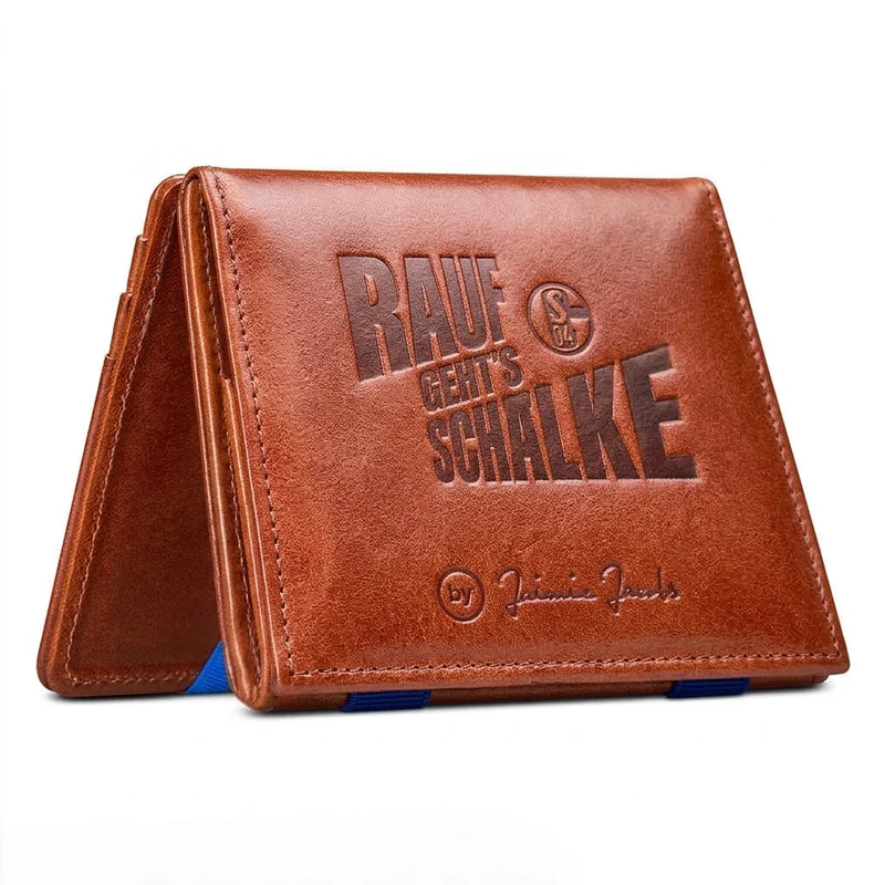 Flap Boy FC Schalke 04 Edition - Portafoglio magico con tasca portamonete