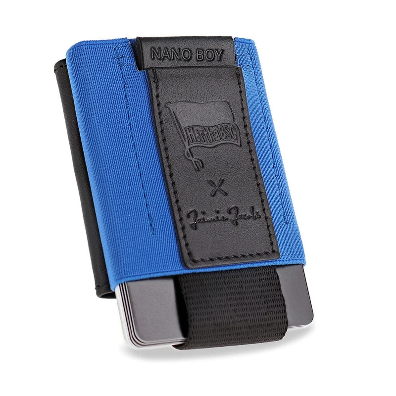 Nano Boy Pocket Hertha BSC Edition - portafoglio sottile con tasca portamonete in pelle
