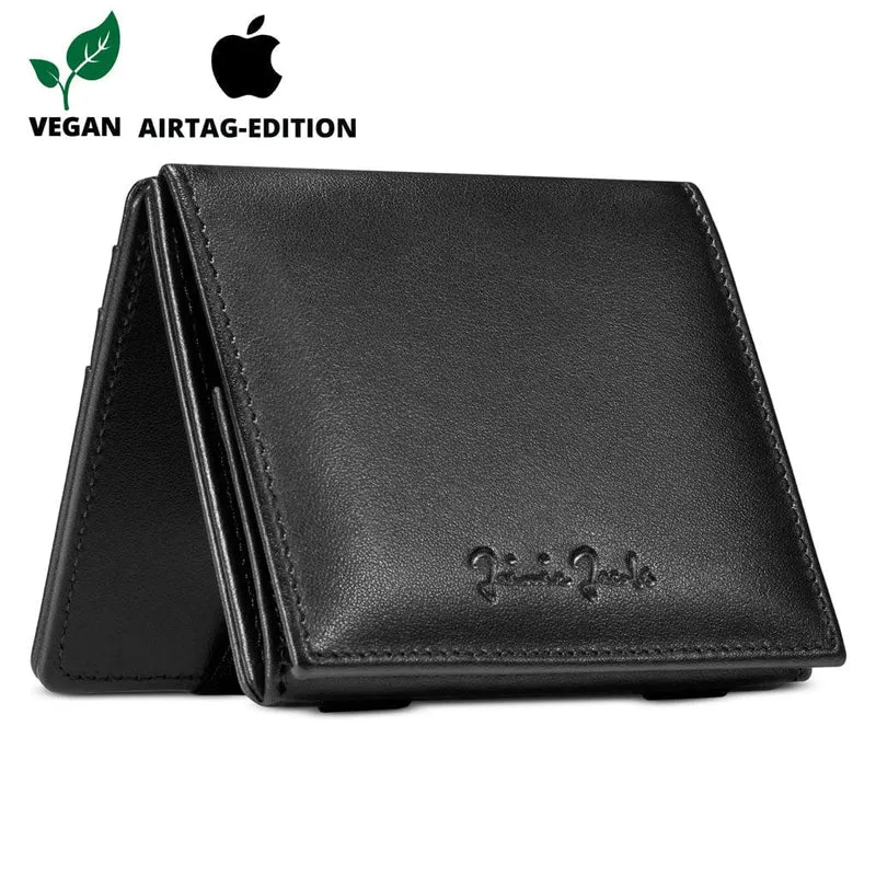 Flap Boy AirTag-Edition vegano - Portafoglio magico con tasca portamonete