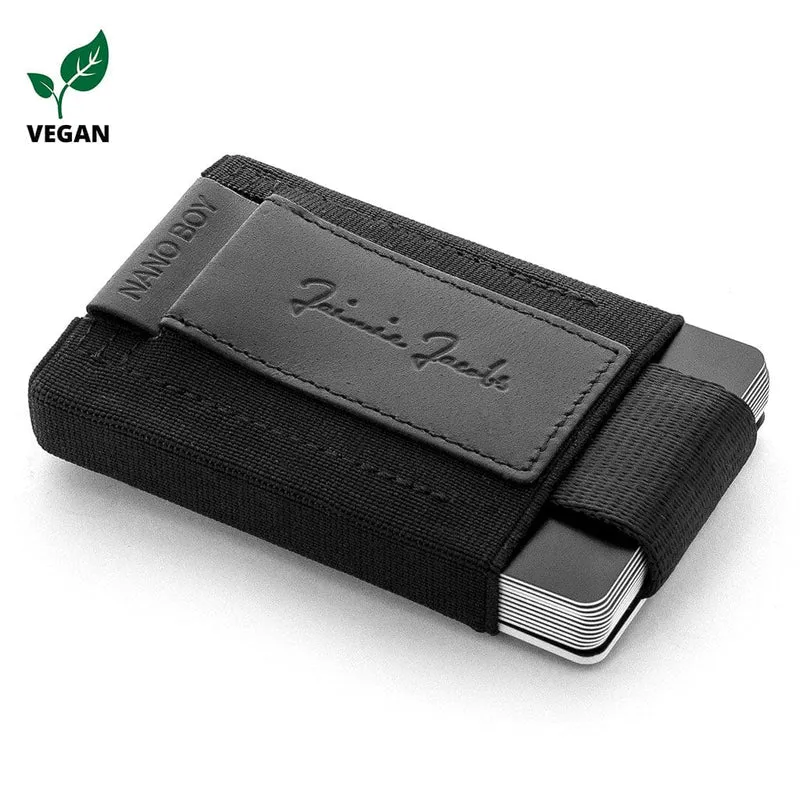 Nano Boy Vegano portafoglio sottile con piccola tasca elastica per le monete