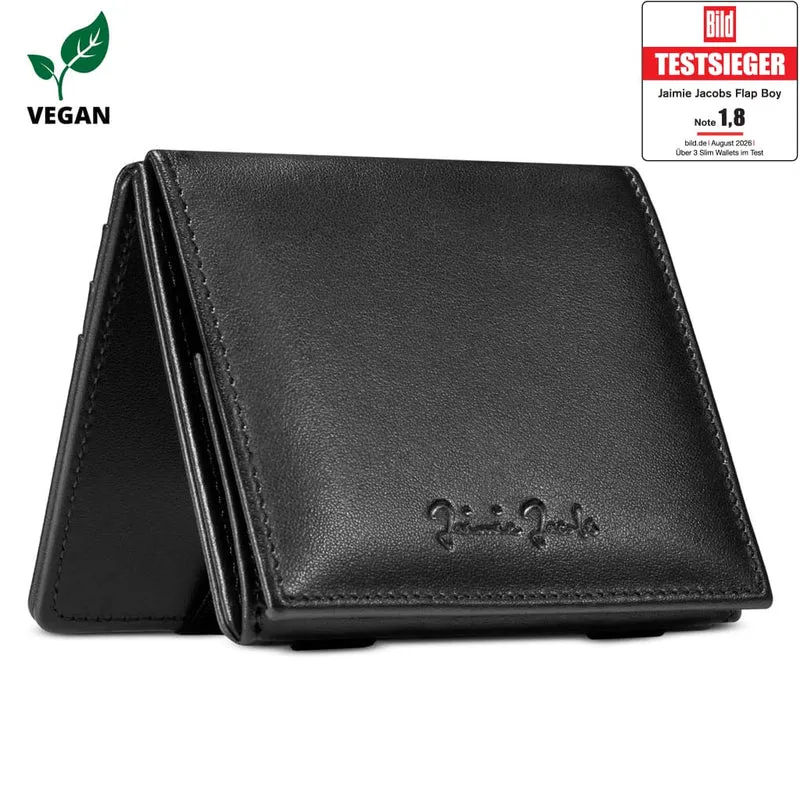 Flap Boy Vegano - Portafoglio magico con tasca portamonete
