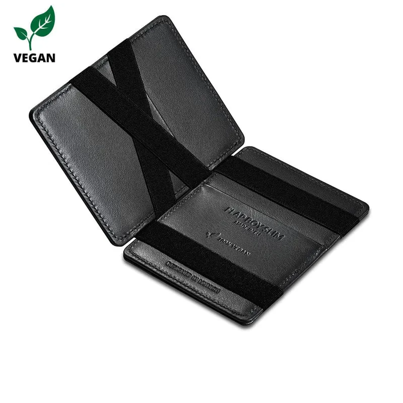Flap Boy Slim Vegano - Portafoglio magico senza tasca portamonete