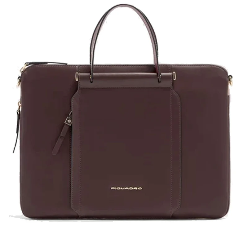 Borsa Donna da Lavoro PIQUADRO linea Circle in Pelle Colore Bordeaux - Rosa - CA4021W92