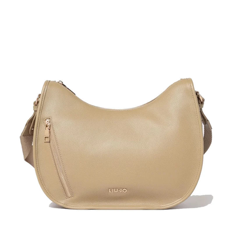 Hobo Bag Media Donna LIU JO Better stampa Bottalata color Fango
