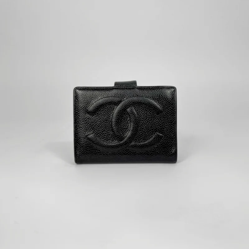 Chanel Portafoglio piccolo in pelle caviale