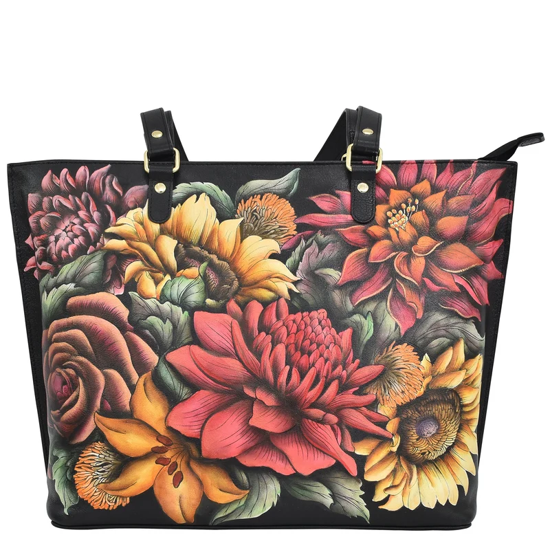 Borsa tote grande con cerniera - 698
