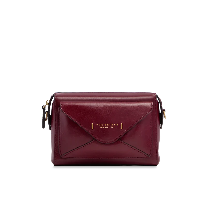 Borsa tracolla in pelle con zip Frida Barolo