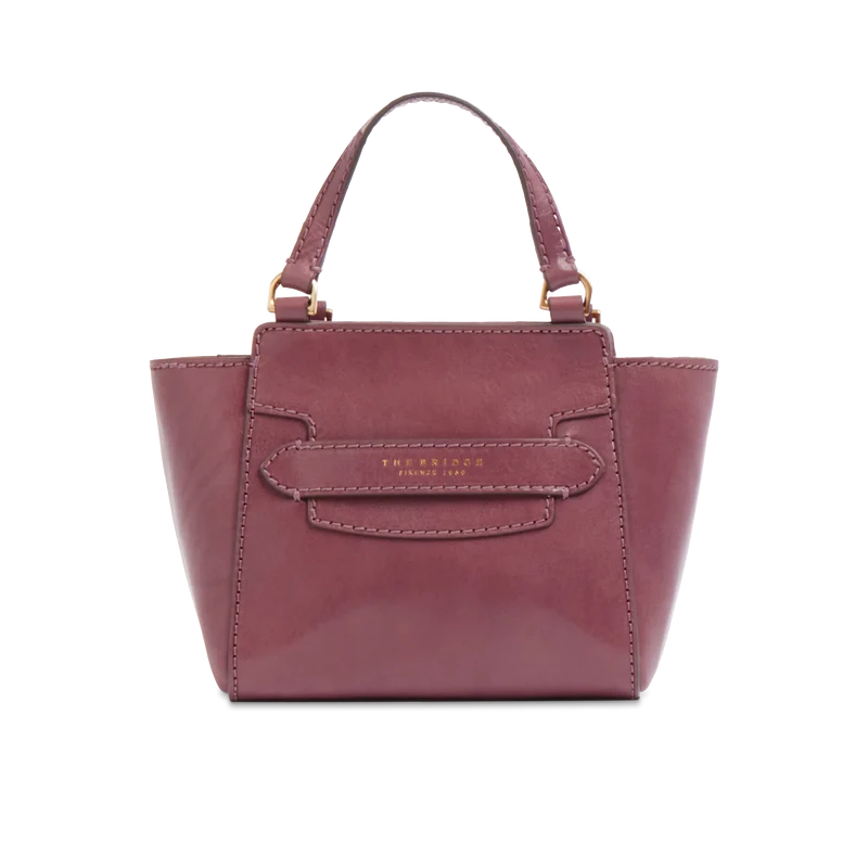 Borsa pelle donna con tracolla Orchidea