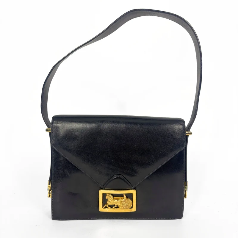 Celine Borsa a tracolla in pelle nera
