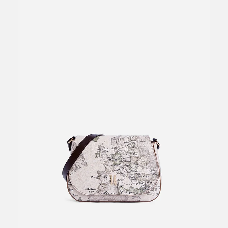 Country Geo tracolla con patta Tortora