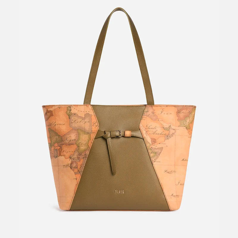 Geo Saloon borsa shopping Verde Oliva