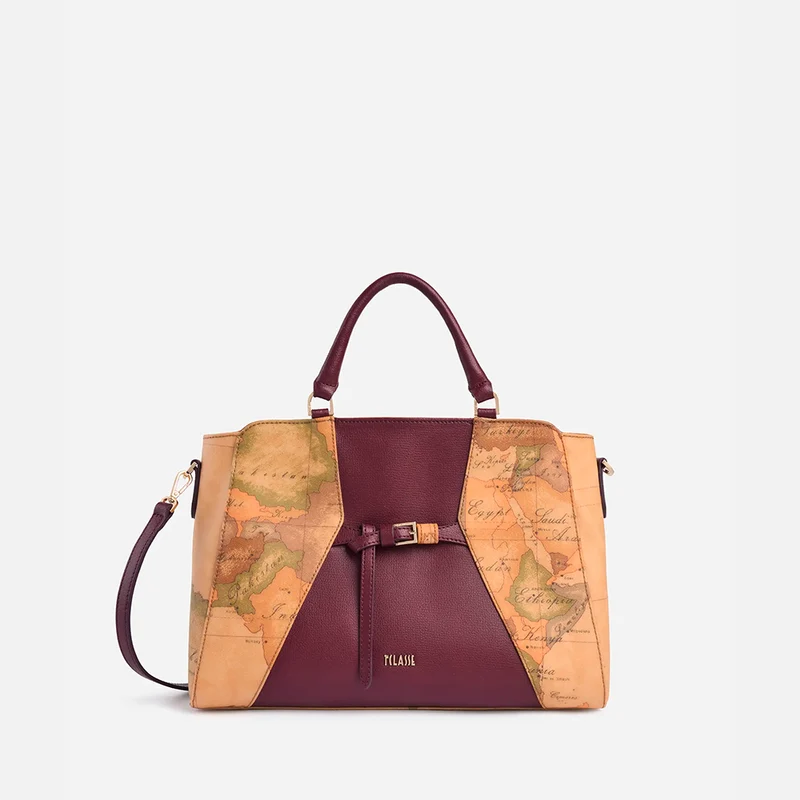 Geo Saloon borsa a mano Burgundy