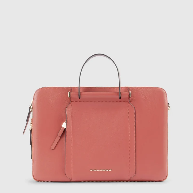 Borsa da lavoro donna porta pc 14 espandibile Arancio Marrone
