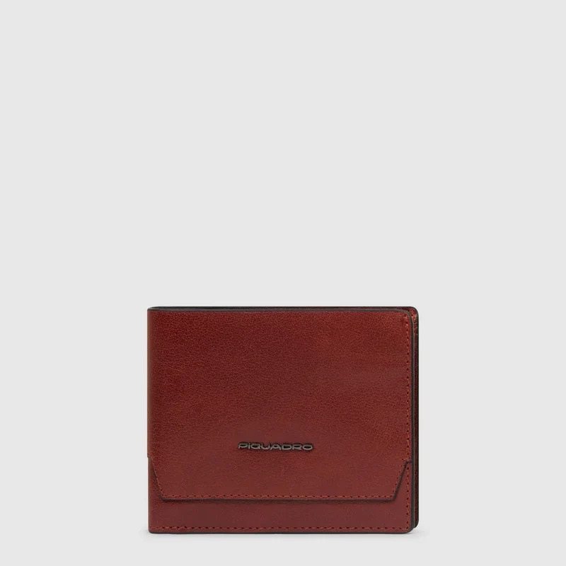 Portafogli uomo con portamonete Terracotta