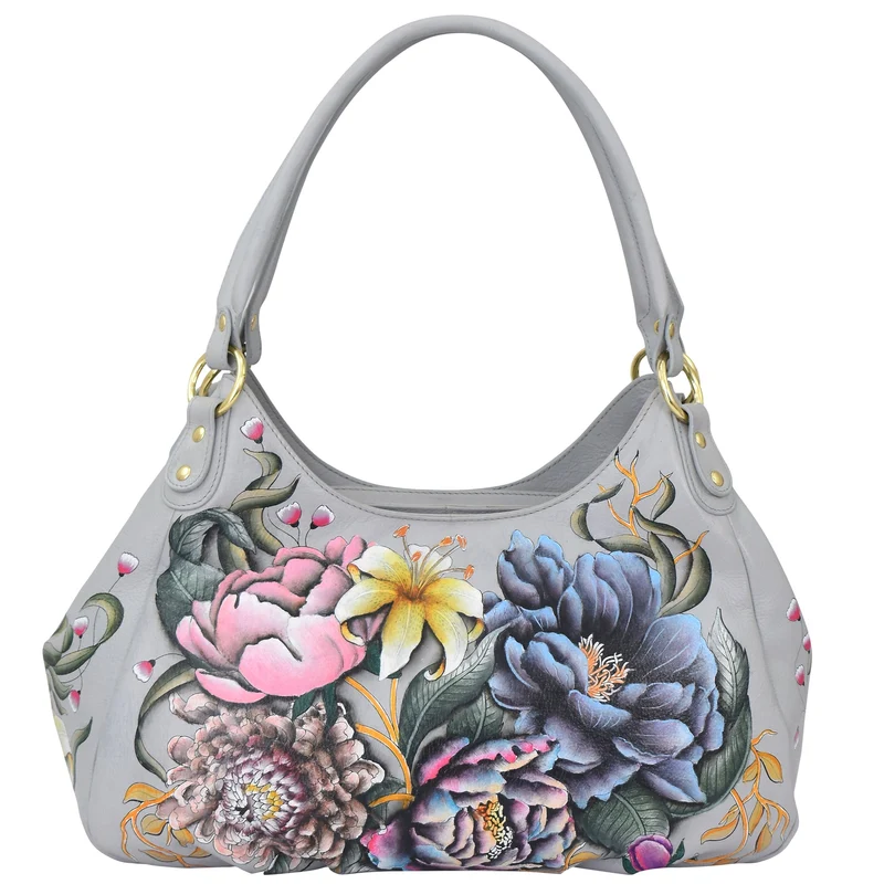 Hobo con triplo scomparto arricciato - 721