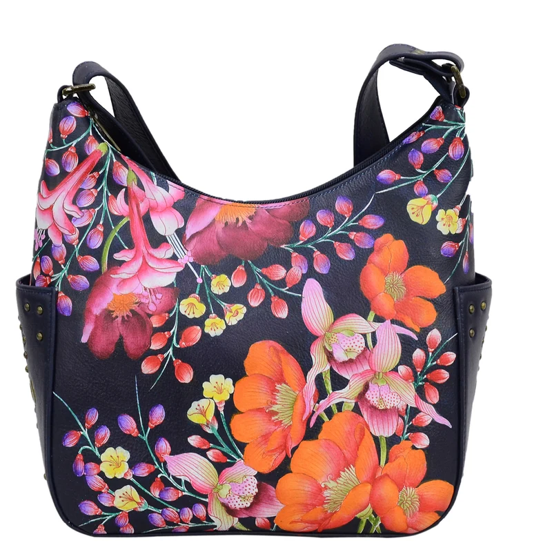 Hobo classico con tasche laterali borchiate - 433