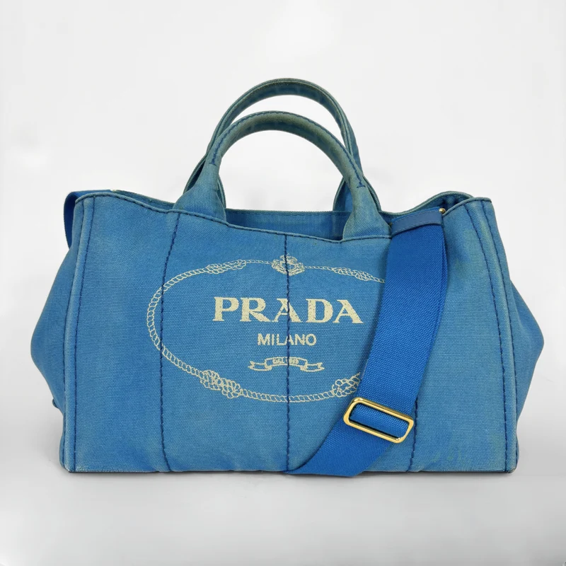 Prada Tracolla per borsa tote in tela Canapa