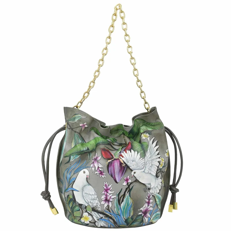 Borsa a secchiello con coulisse - 723