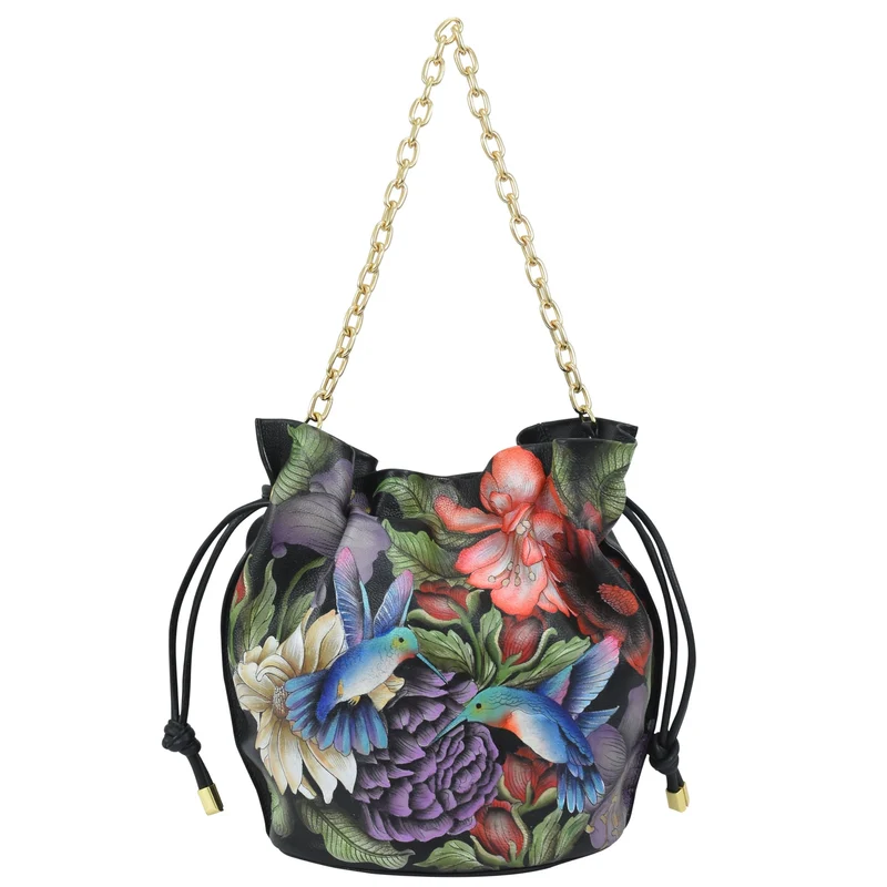 Borsa a secchiello con coulisse - 723