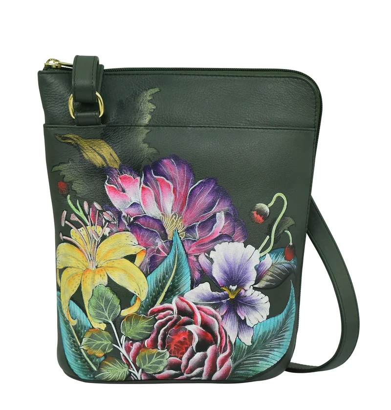 Organizer a tracolla con cerniera laterale estesa - 493