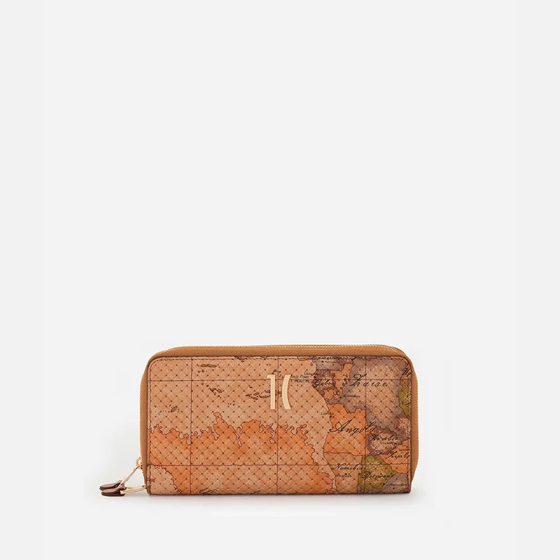 Vela Bag portafoglio zip-around doppio Geo Classic