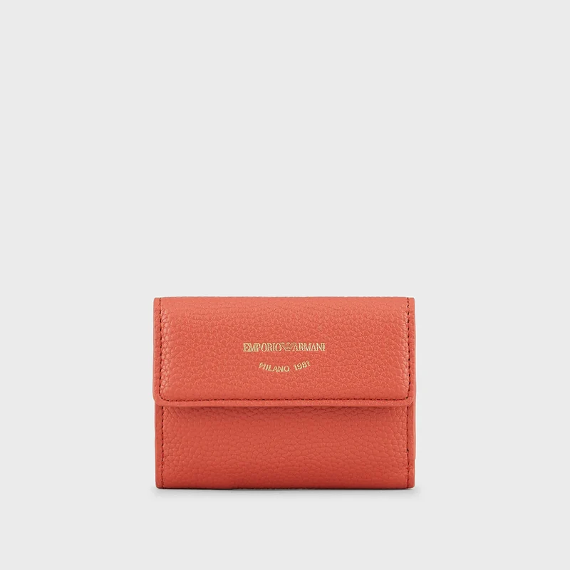Portafoglio trifold MyEA stampa cervo Marrone