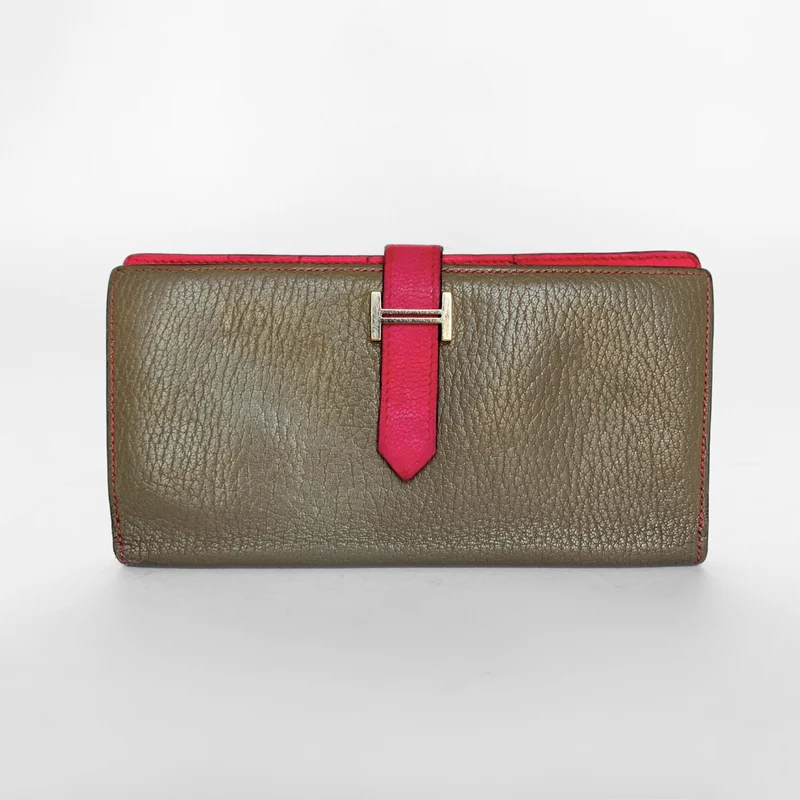 Hermès Bearn Portafoglio in pelle Epsom