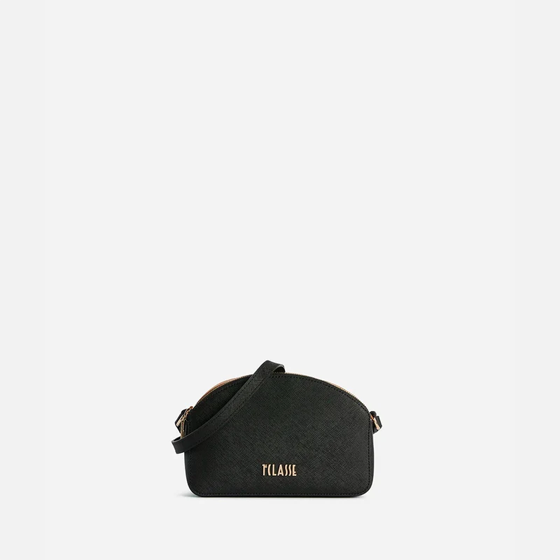 Aura Bag tracollina doppia zip Nera