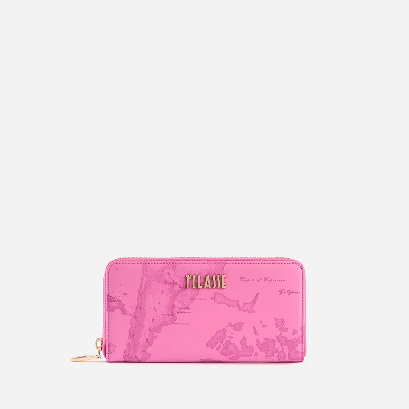 Soft Color portafoglio zip around Malva