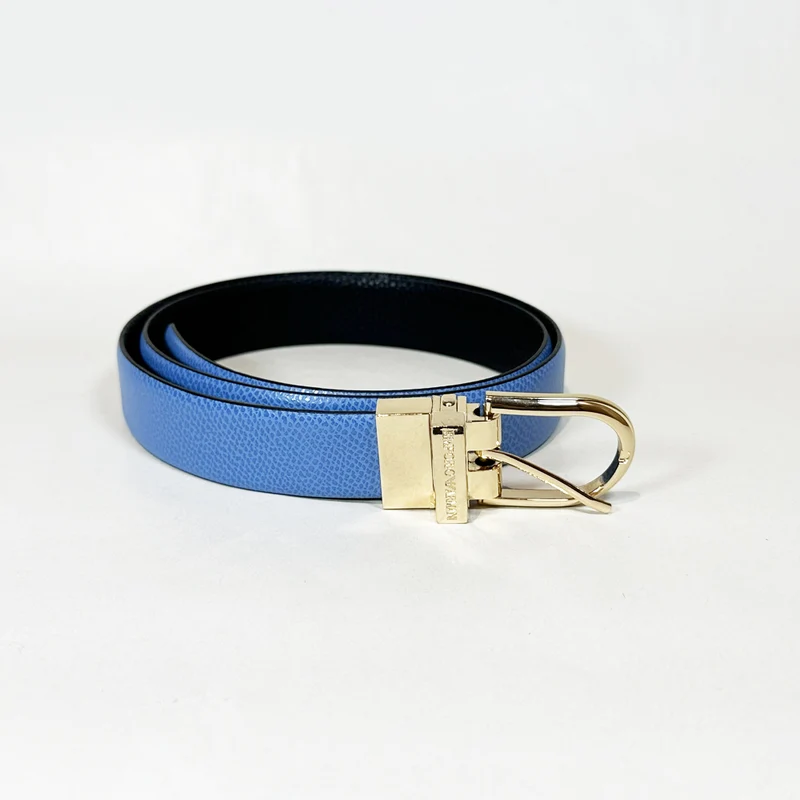 Cintura Donna Reversibile Baby Blu/Blu Emporio Armani