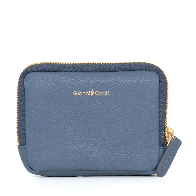 Portafoglio a Bustina GIANNI CONTI linea Cleo in Pelle color Jeans