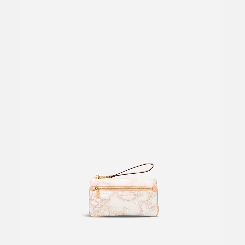 Geo White Pochette grande con occhiello