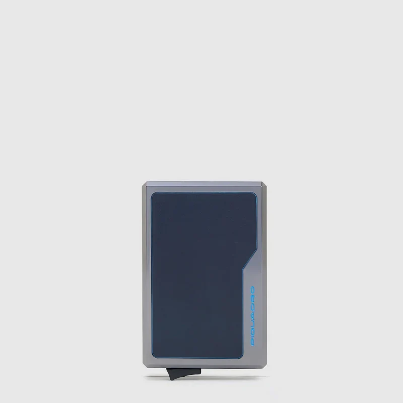 Portacarte uomo automatico MagSafe Blu