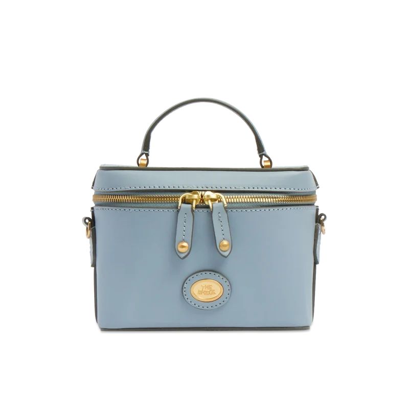 Bauletto in pelle con tracolla Story Donna Acqua