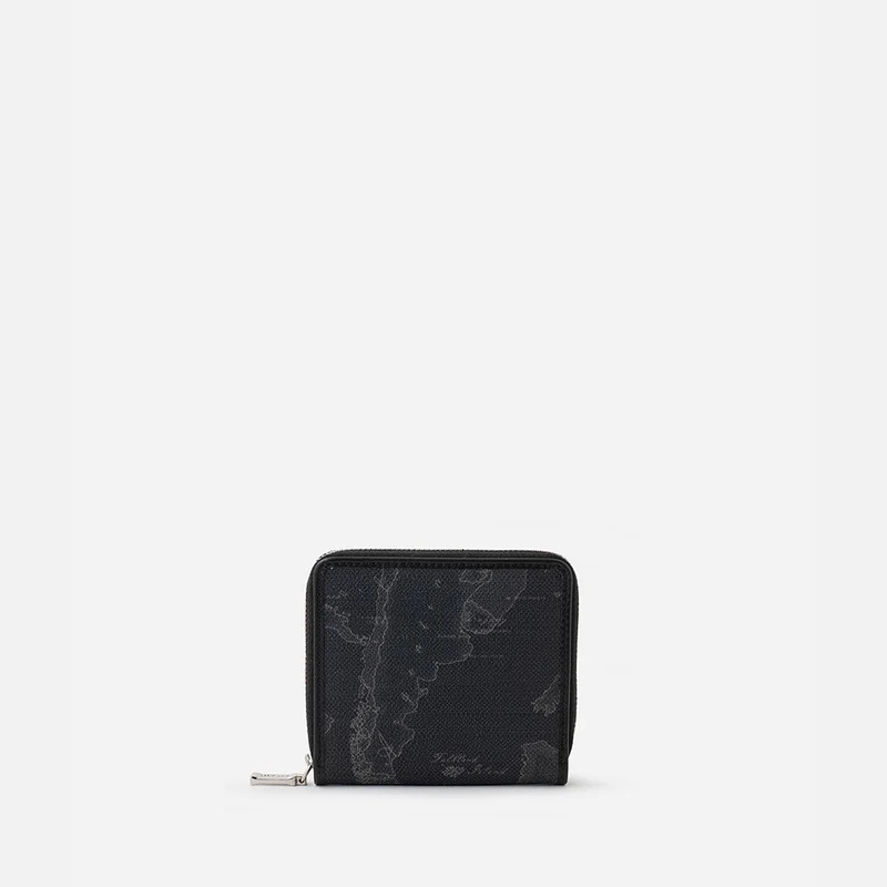 Geo Black portafoglio ziparound piccolo Nero