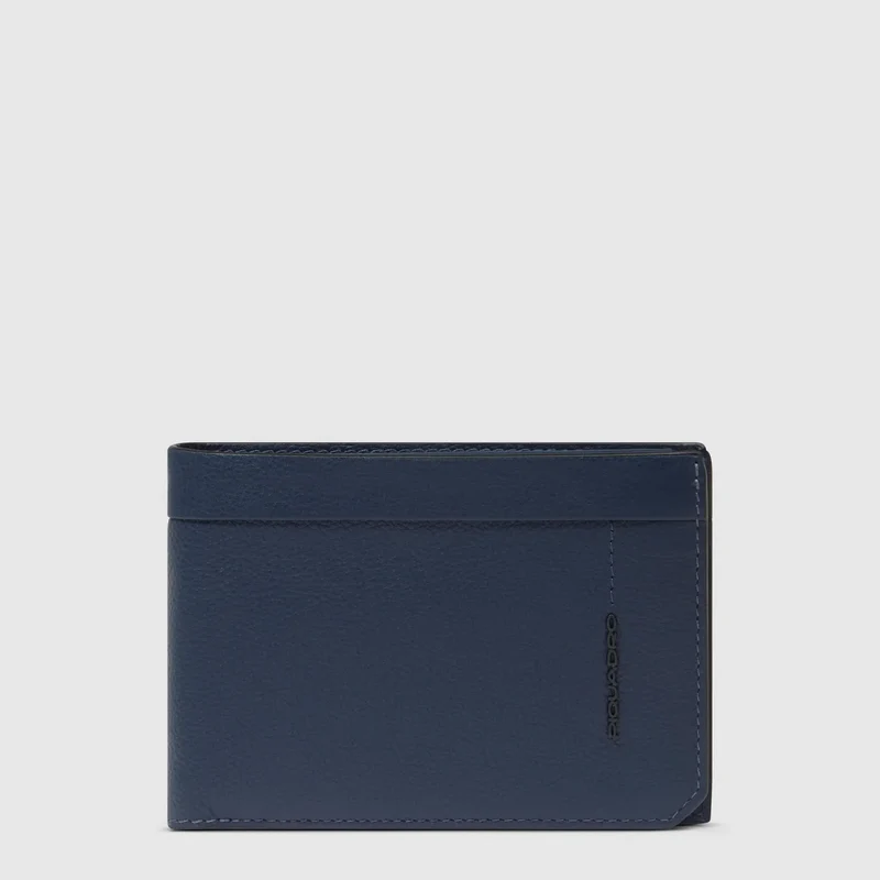 Portafogli uomo con porta documenti Blu