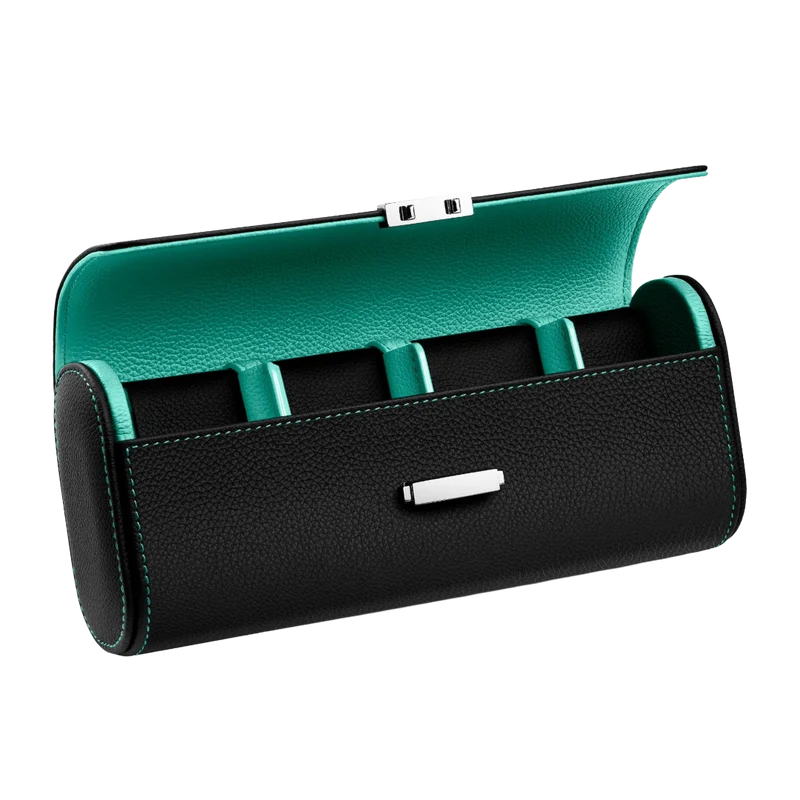 Pochette 4 Pelle Nero/Tiffany