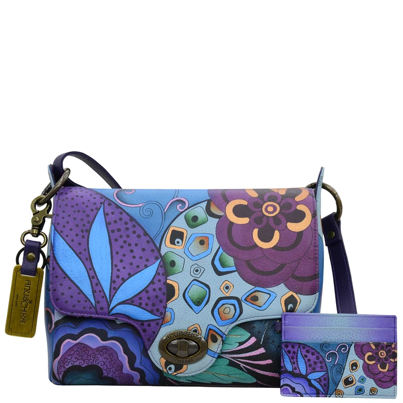 Flap Messenger con porta carte - 7357