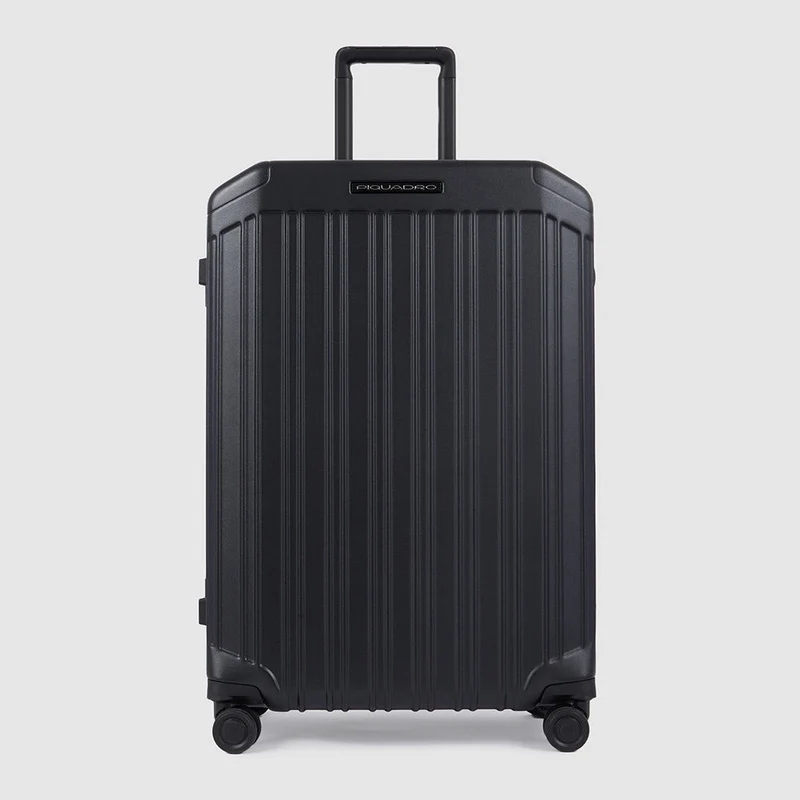 Trolley medio rigido a quattro ruote PQLM Nero