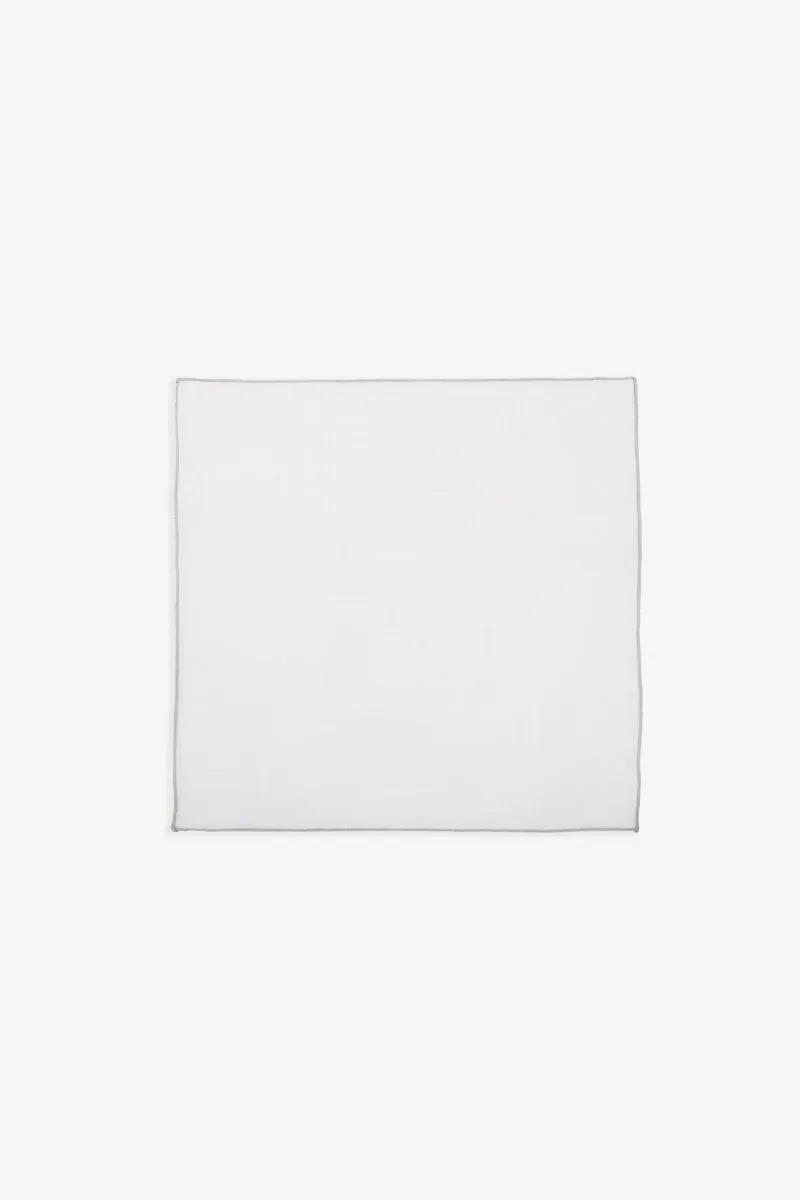 Pochette profili a contrasto bianco