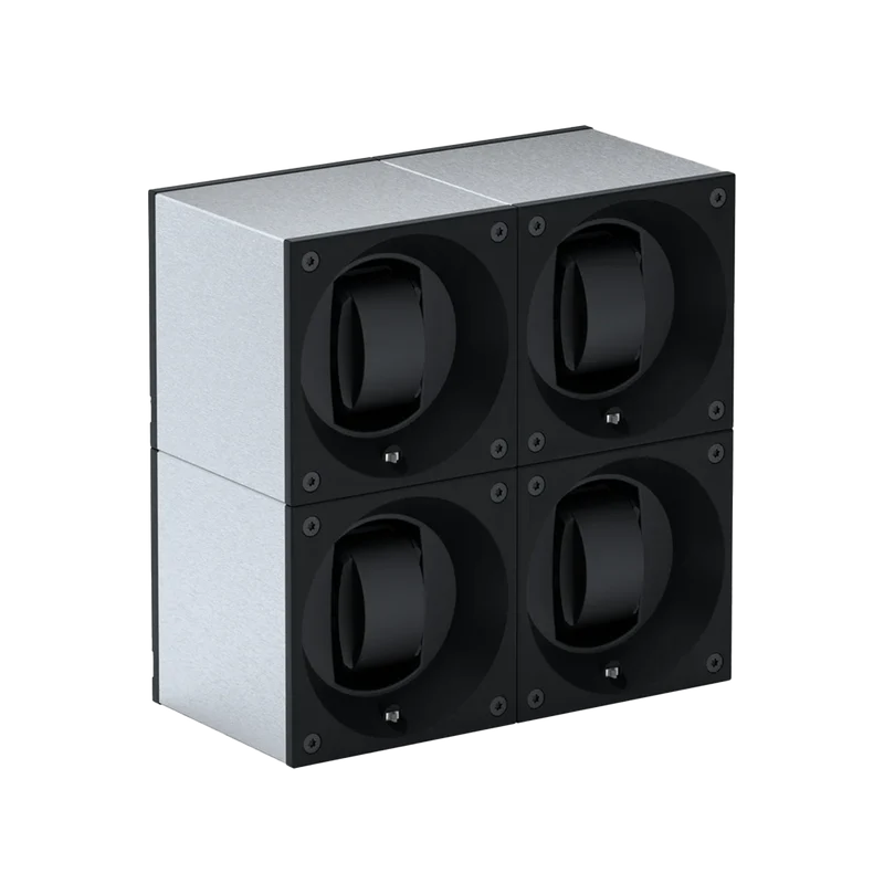 Masterbox 4 Orologi Alluminio Spazzolato