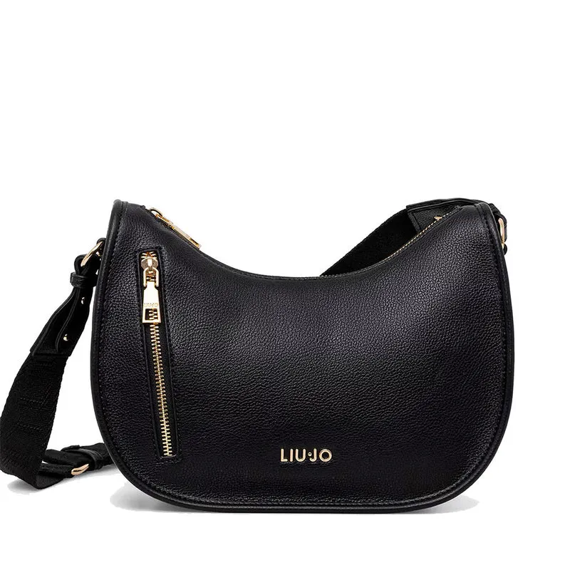 Hobo Bag Small Donna LIU JO Better stampa Bottalata Nera