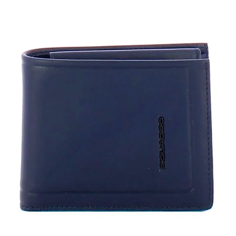 Portafoglio Uomo PIQUADRO in Pelle Blu con Portamonete Linea Atlas - PU4188S138R