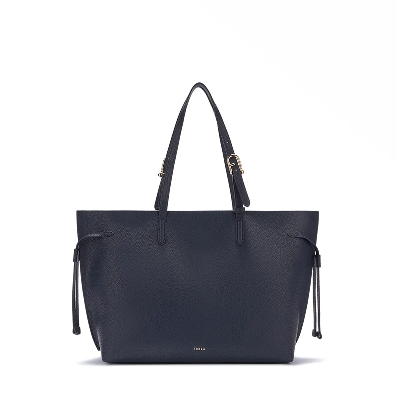 Furla Ava Borsa Shopping L Ink Blue - Chiusura Zip