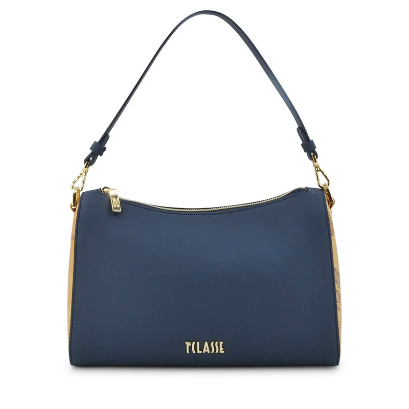 Borsa Donna Sottospalla con Tracolla 1A Classe Alviero Martini linea Geo Harmonia Blu Navy LF36