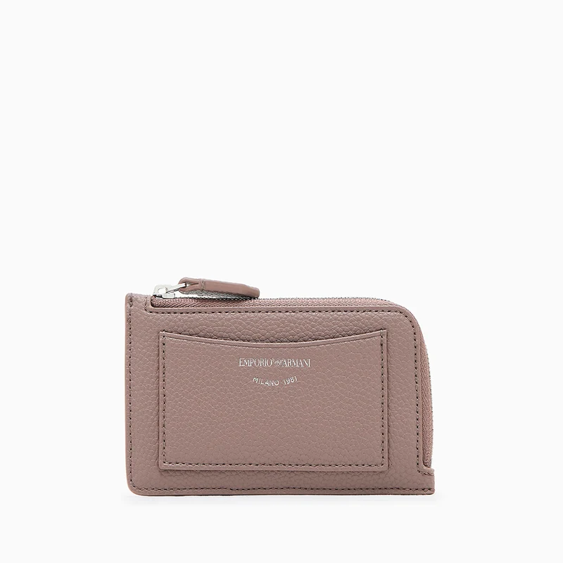 Portacarte zip around MyEA stampa cervo Beige
