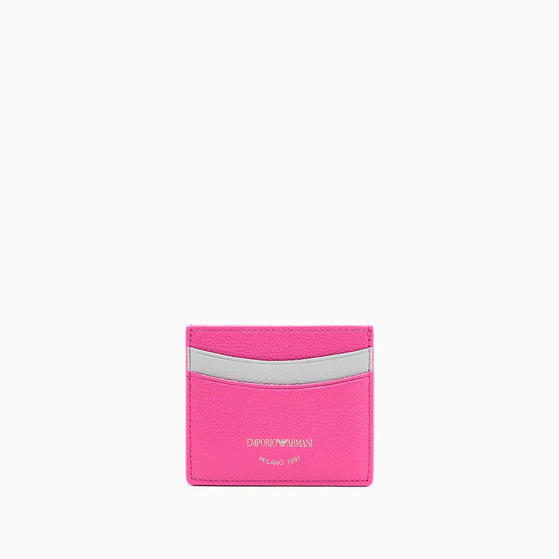 Portacarte in pelle bottalata Rosa