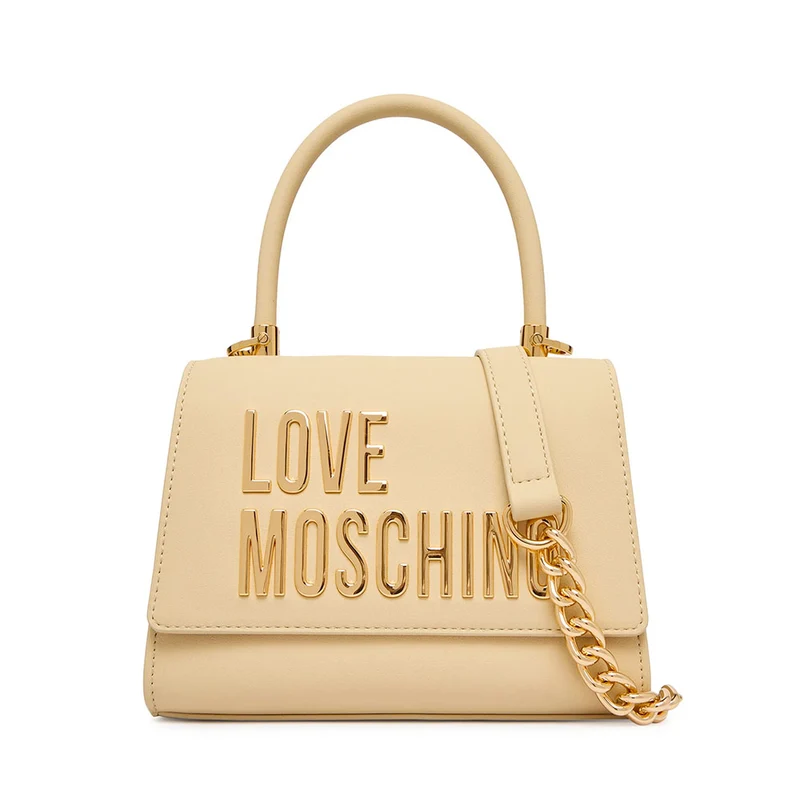 Borsa Donna a Mano Small LOVE MOSCHINO linea Bold Bag color Burro