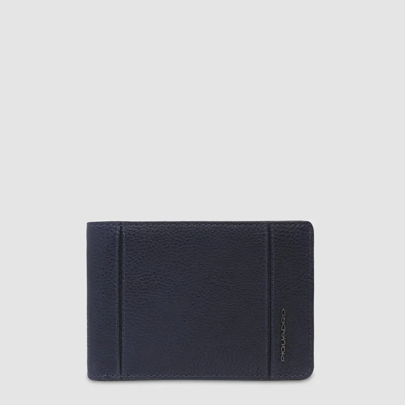 Portafogli uomo con porta documenti Blu